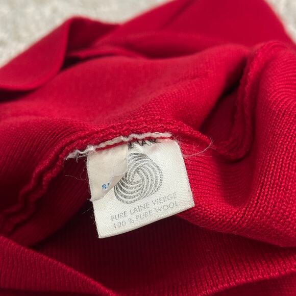 Saint James 100% New Wool Knit Pockets Cardigan Sweater Gold Button Down - Picture 10 of 11